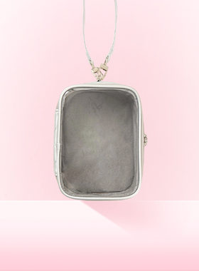 WEGO2WAY珍珠绗缝娃包15cm厘米外出透明pvc娃娃吧唧收纳包挂包