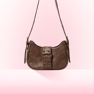 WEGO多功能半月形单肩包通勤斜跨腋下包包小容量新款官方正品