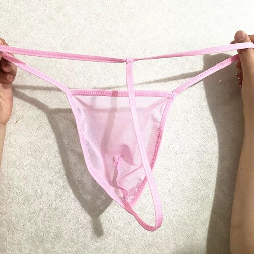 男士内裤透明透气丁字裤舒适弹力网纱性感T裤