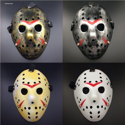 万圣节舞会成人儿童杰森面具带血道具刀Jason mask with Machete