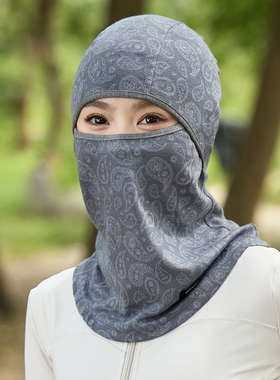 王子路路冬季帽子女骑行保暖头套