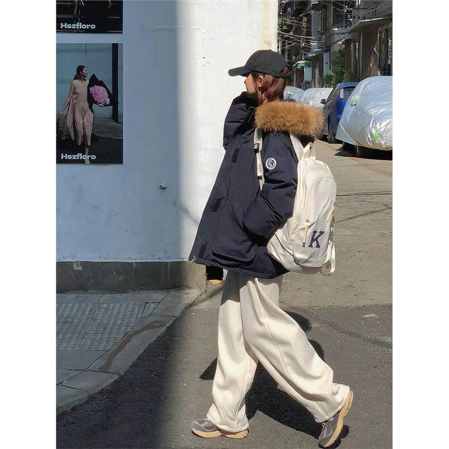 羽绒棉服女2025新款韩系宽松工装棉袄冬季加厚派克服棉衣情侣外套