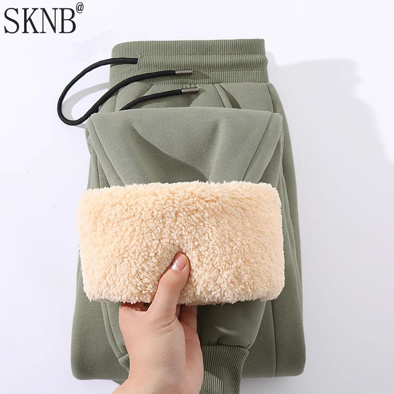 高端羊羔绒加绒卫裤男士冬季潮牌北方加厚保暖束脚休闲棉裤子男款,男装,卫裤,淘宝优惠券,粉丝福利购,淘宝优惠卷