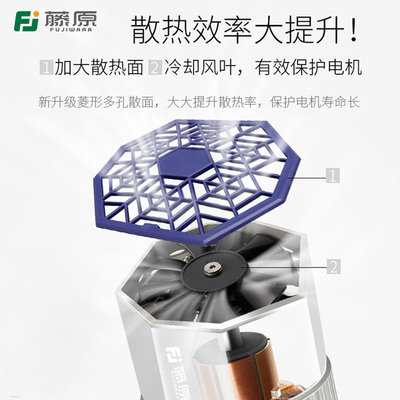 藤原无油真空泵工业用小型真空抽气泵消泡负压泵大流量可调真空泵