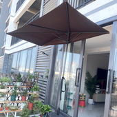 窗户伞阳台靠墙半边伞长方形庭院户外遮阳伞花园绿植遮阳侧边室外