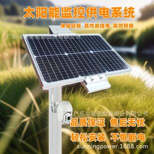 太阳能监控供电系统锂电储能湖泊湿地防汛灾害监测光伏供电DC12V