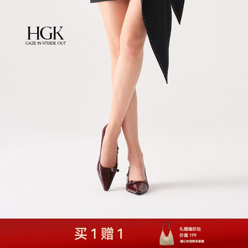 车厘子红设计感高跟鞋不累脚