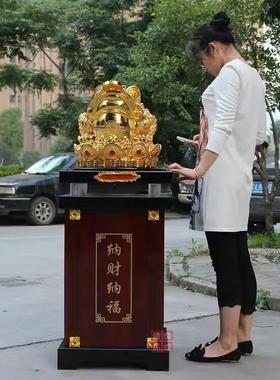 金蟾招财摆件宾馆饭店店铺开业礼品办公室客厅落地旺财金蝉摆件