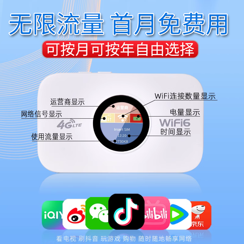 随身WiFi无限量云南可用