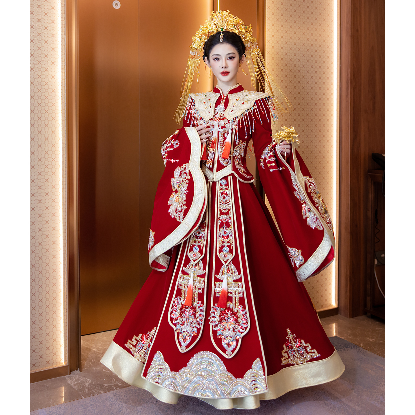 秀禾服高端显瘦婚礼敬酒服