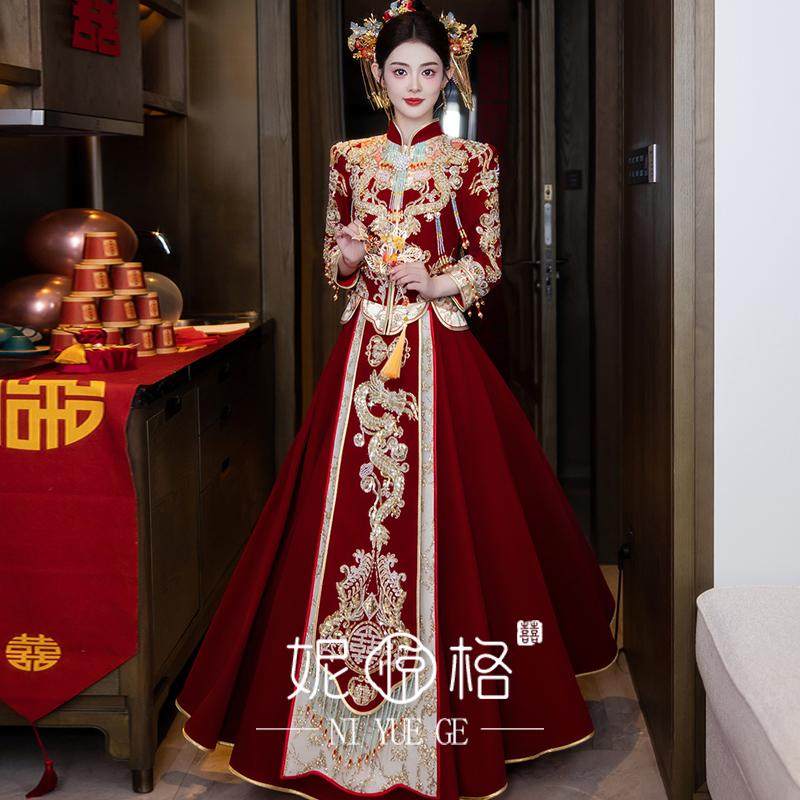 重工中式婚服2025春夏新款秀禾服图片