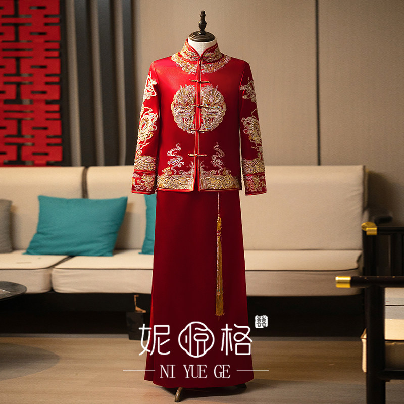 婚服嫁衣秀禾服新郎新中式男装图片