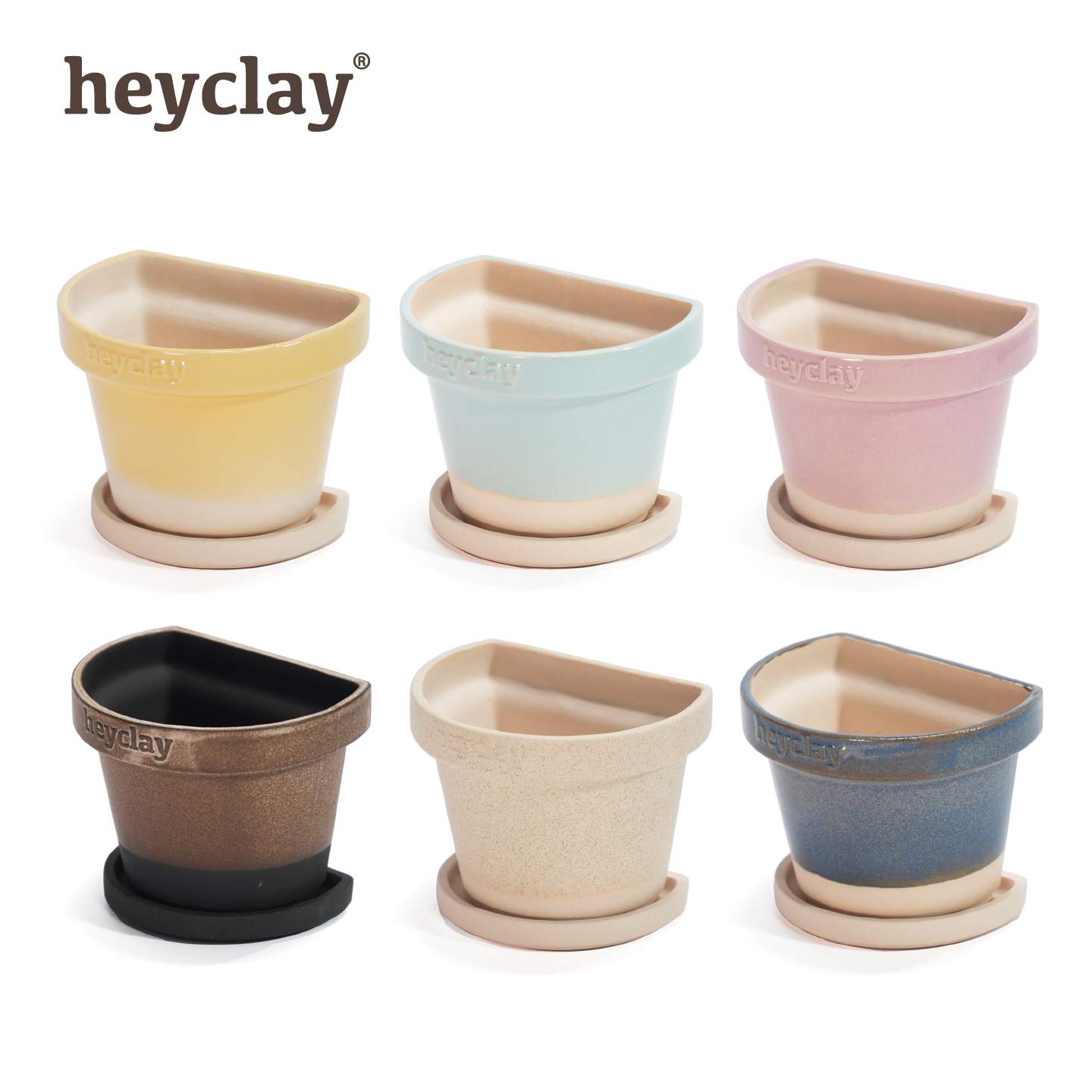 heyclay9¾手工原创粗陶花盆包邮