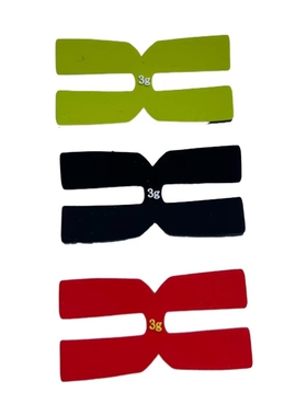 包邮散装H形网球拍平稳加重片配重平衡条硅胶加重片3g