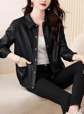 洋气上衣高档新款感女大码夹克小个子外套斤上衣春秋2002025高级