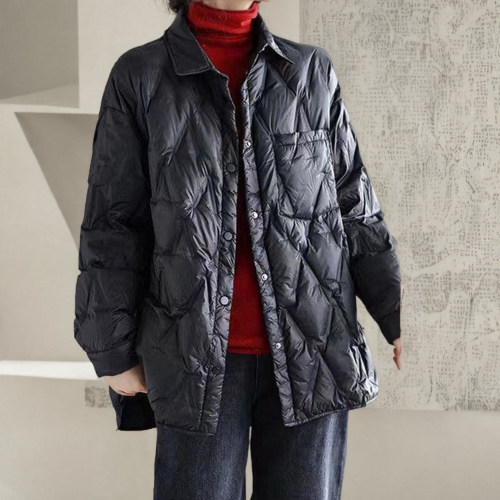 秋冬装羽绒服女宽松上衣