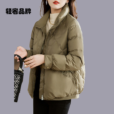 朗姿约定羽绒服短款女款2025冬季新款轻薄洋气高级感小个子外套