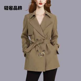 朗姿约定英伦风百搭小个子风衣女2026年秋季新款收腰显瘦法式外套