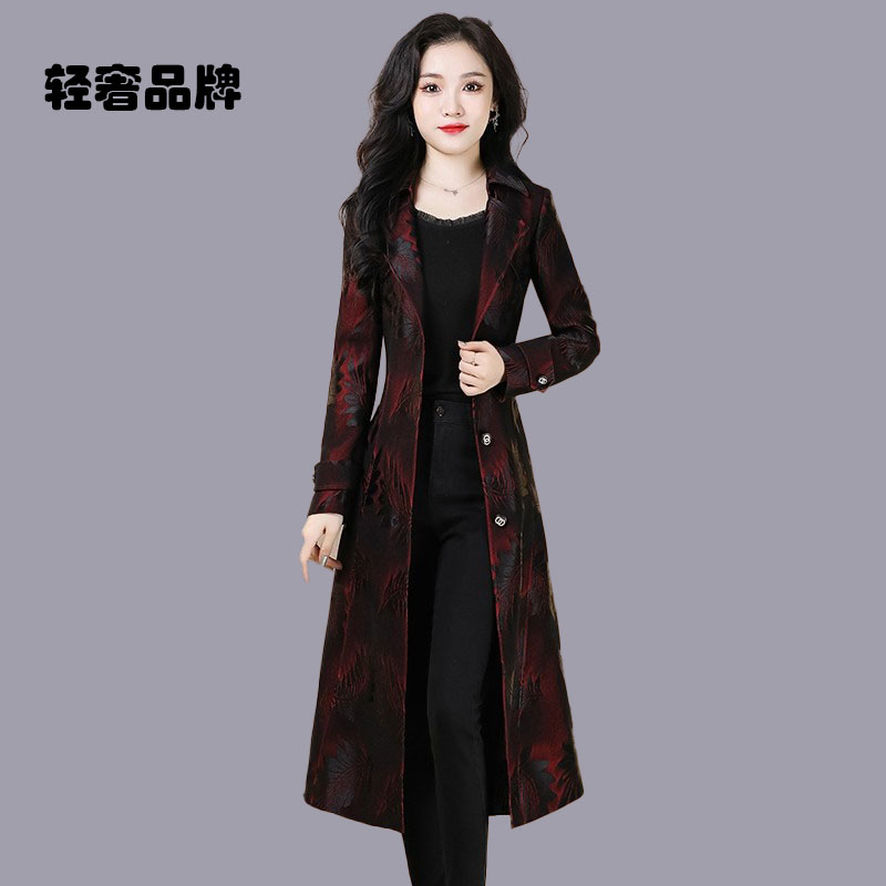 约定风衣外套女2025新款春秋中长款贵夫人妈妈气质高级感大衣