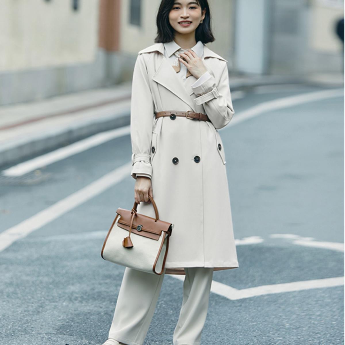 秋季新款气质双排扣风衣