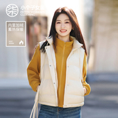 柒量一裁小个子冬季 休闲马甲新款 上衣好看女厚背心马甲4200