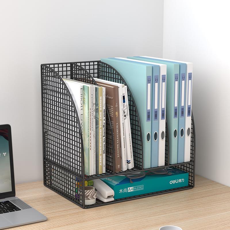 文件架办公桌置物架书架桌面文件框文件夹收纳盒办公室用品大全资