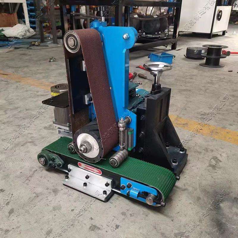 全自动台式砂带打磨机 小型除锈拉丝去毛刺机 金属件抛光打磨机