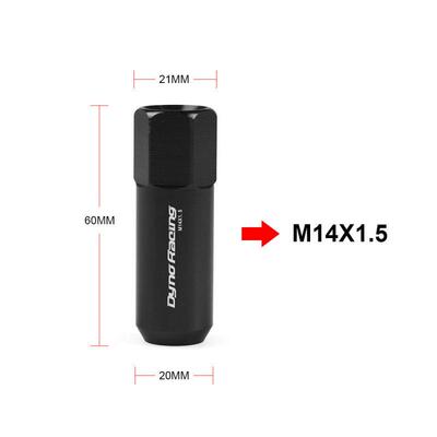 C1Y汽车改装60mm轮毂螺丝 轻量化铝合金轮胎螺母 M14/M12X1.5 20