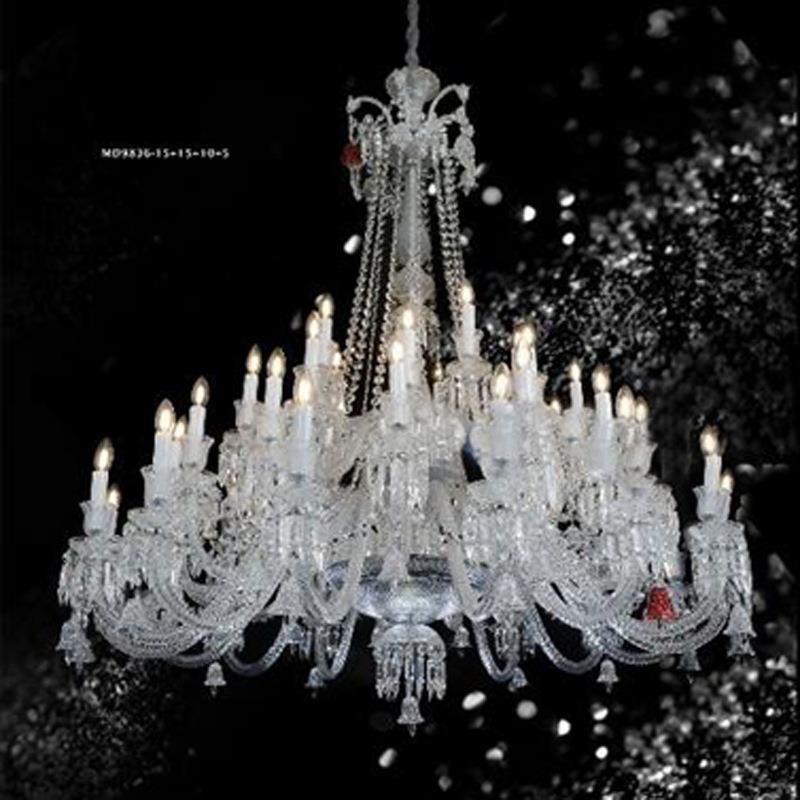 工程欧式水晶吊灯客厅灯饰简约现代蜡烛灯具美式餐厅卧室LED吊灯