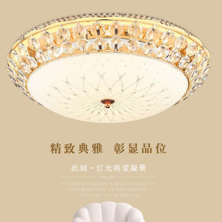 欧式LED水晶吸顶灯现代简约网红客厅餐厅房间卧室灯创意灯具灯饰