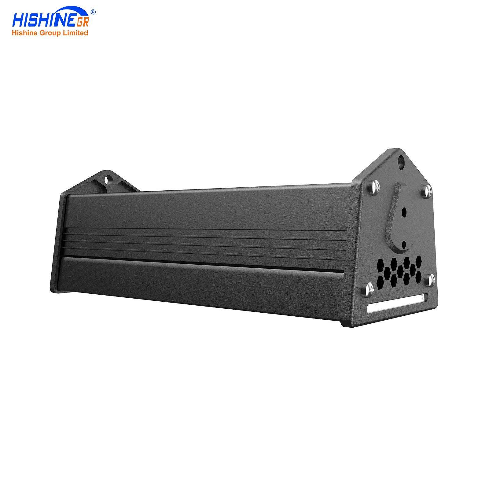 现代简约LED天棚灯感应式仓库吊链灯100w铝材办公室工矿灯5年质保