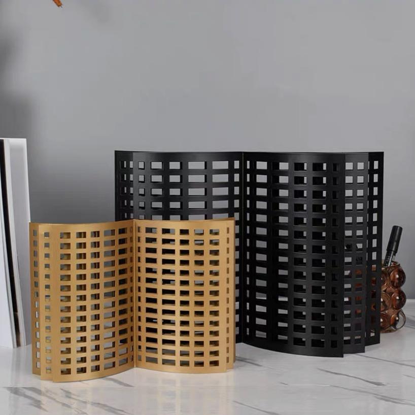 金属书本打开雕塑摆件样板间儿童房别墅书房镂空家居软装饰品摆设