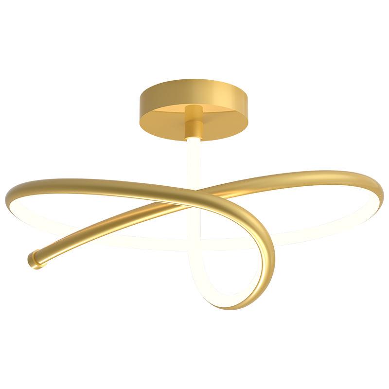 阳台灯北欧走廊过道灯具现代轻简创意圆环吸顶灯简约卧室灯玄关灯