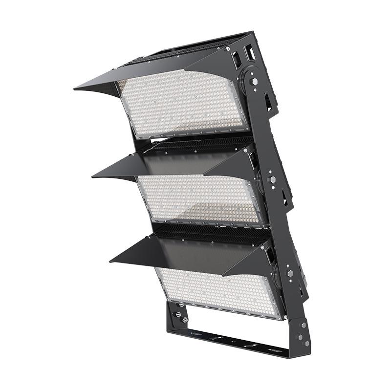新款鳍片模组LED投光灯1500W大功率球场灯泛光灯码头港口高杆灯