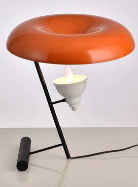 意大利橙色极简台灯个性书房书桌时尚美式创意床头简约客厅卧室灯