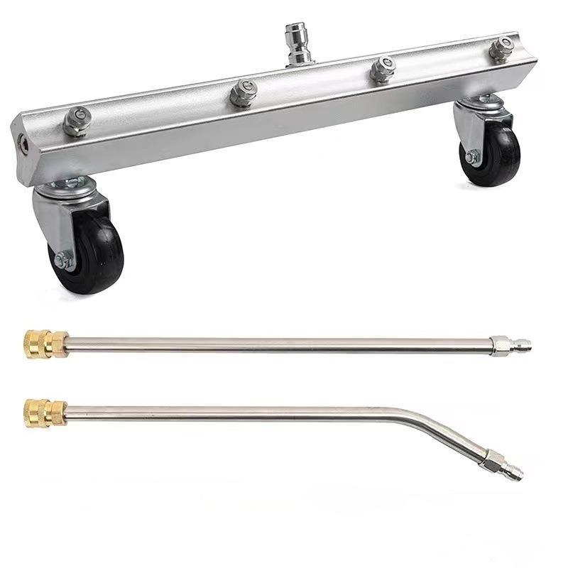 跨境高压万向轮洗地机洗地器 洗地盘 洗车底盘喷头路面洗地刷