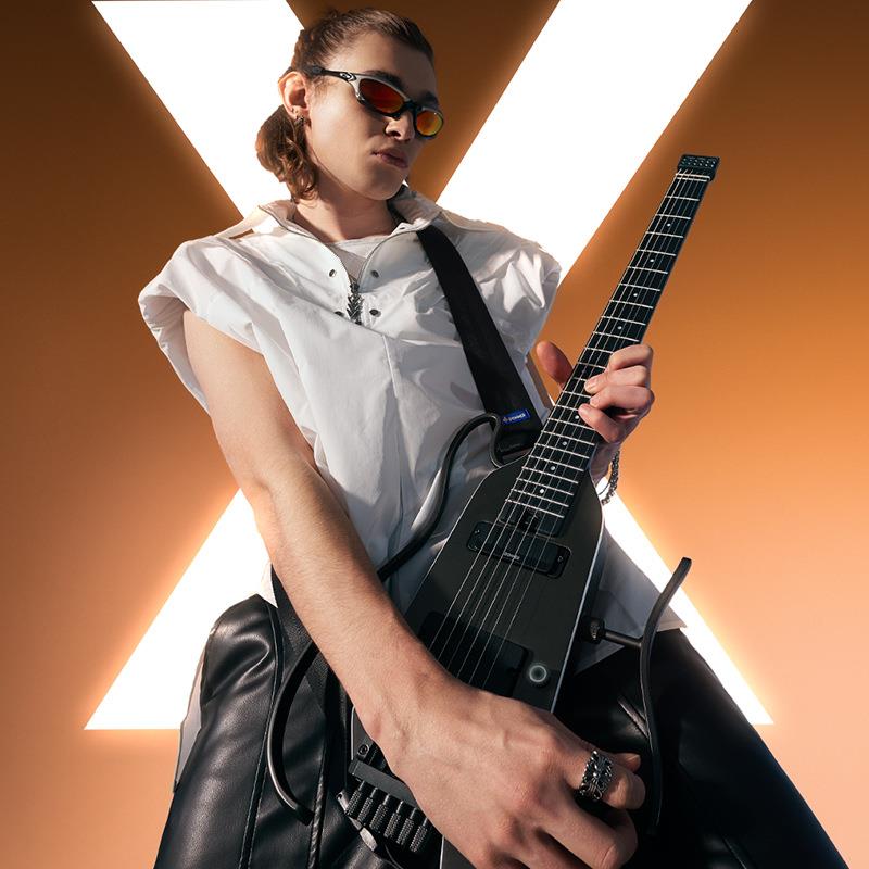 Donner唐农HUSH-X PRO无头电吉他智能吉他入门进阶新摇滚静音吉他