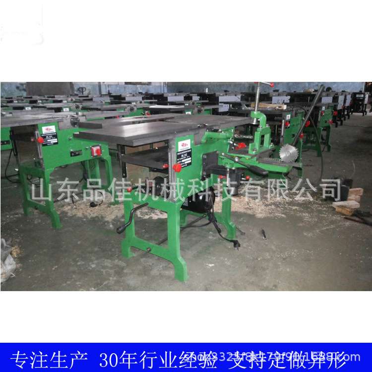 宽斜口多功能平刨台 打孔刨平钻孔一体电刨子 可升降靠山木工台刨