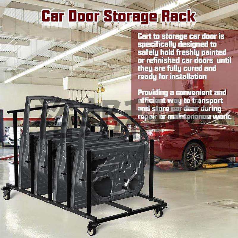 汽车维修工具架车门玻璃引擎盖机盖摆放存储移动推车