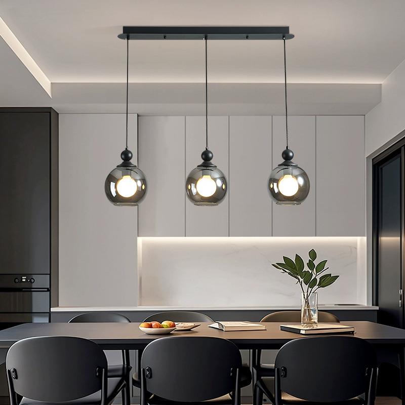 餐厅主灯吊灯2025新款网红创意个性艺术饭厅吧台灯茶室玻璃餐桌灯