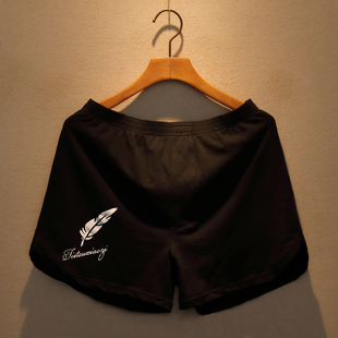 夏季 薄款 大裤 阿罗内裤 衩 睡裤 纯棉平角裤 头加大码 男士 宽松居家短裤