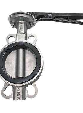 不锈钢对夹蝶阀D71X-16P手动65密封阀门软10080流体DN50工业