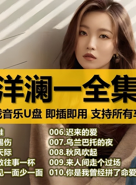 汽车载U盘2025新款洋澜一歌曲全集天际赐伤专辑流行伤感情歌优u盘