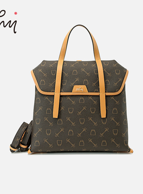 【商场同款】WHY双肩背包通勤轻便大学生书包大容量百搭旅行女包