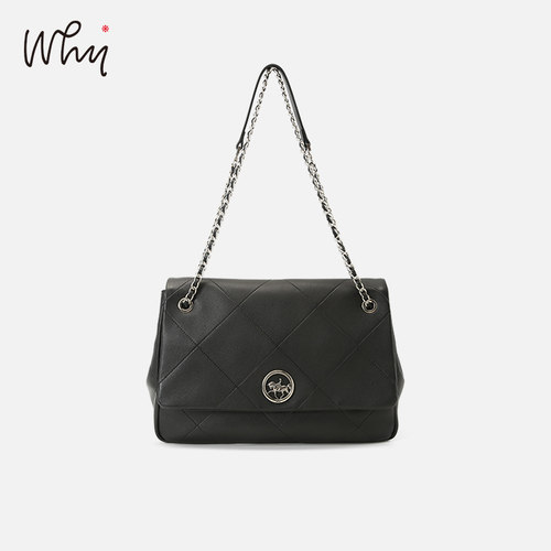 WHY菱格链条单肩包高级感通勤