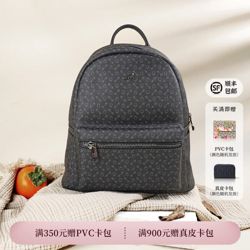 WHY老花大容量背包男女双肩包