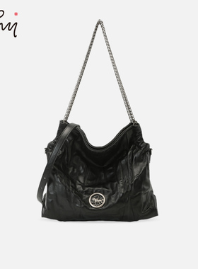 WHY女包原创褶皱肌理流浪包轻奢包包松弛感大容量通勤单肩链条包