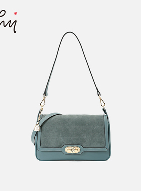 WHY女包羊麂皮包包秋冬复古太空包高级质感单肩腋下包斜挎通勤包