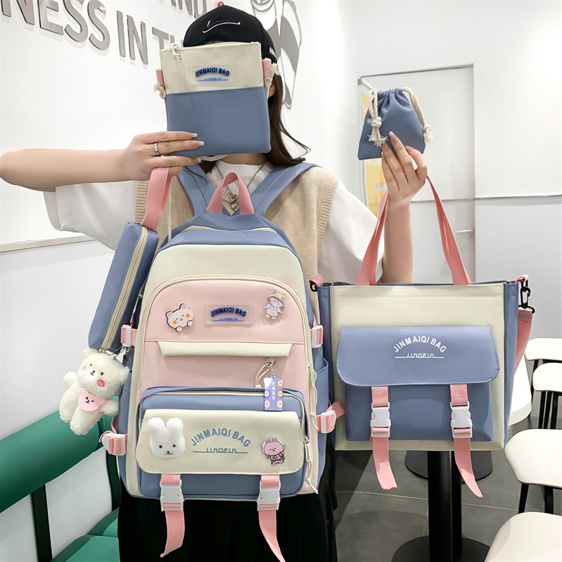 2022年新款小学生书包女孩三到六年级超轻便校园初中生儿童双肩包