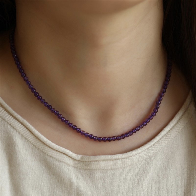 天然紫水晶随形吊坠项链饰品男女士礼物紫晶首饰紫气东来财富石